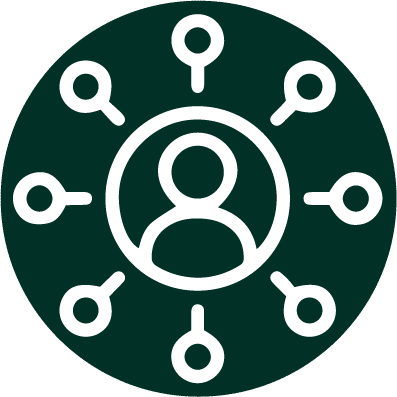 dark green png round image with people ceo